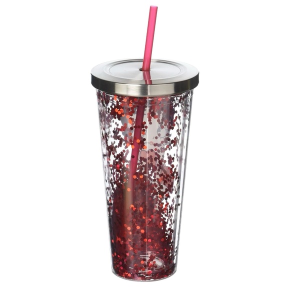 Betty Boop 20 oz. Tumbler Cup with Lid + Straw NIB Glitter Sparkle Reusable - Picture 2 of 10